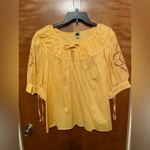 Plus Size Old Navy Yellow Top